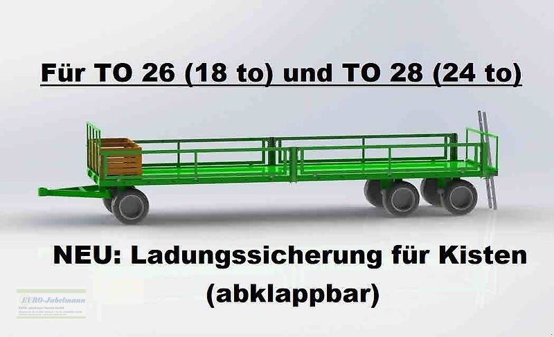 Ballentransportwagen des Typs PRONAR 3-achs Anhänger, Ballenwagen, Strohwagen, TO 26; 18,0 to, NEU, Neumaschine in Itterbeck (Bild 21)