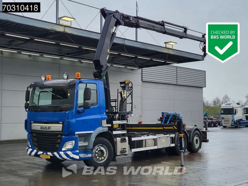 Abrollcontainer Türe ait DAF CF 330 6X2 VDL 20-6200 Palfinger PK 22002-EH Kran Crane Lift+ste, Gebrauchtmaschine içinde Veghel