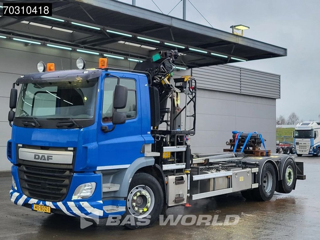Abrollcontainer Türe ait DAF CF 330 6X2 VDL 20-6200 Palfinger PK 22002-EH Kran Crane Lift+ste, Gebrauchtmaschine içinde Veghel (resim 9)