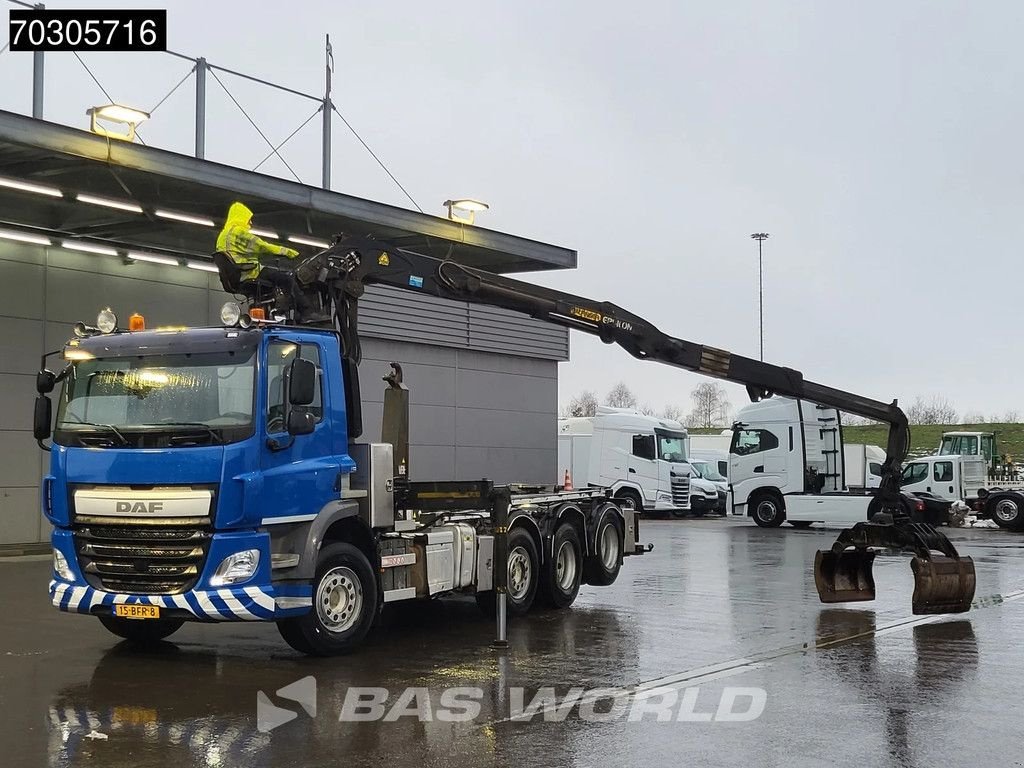 Abrollcontainer van het type DAF CF 440 8X2 Palfinger Q150 Z79 Crane + VDL S-25-6400 Hooklift Lif, Gebrauchtmaschine in Veghel (Foto 8)