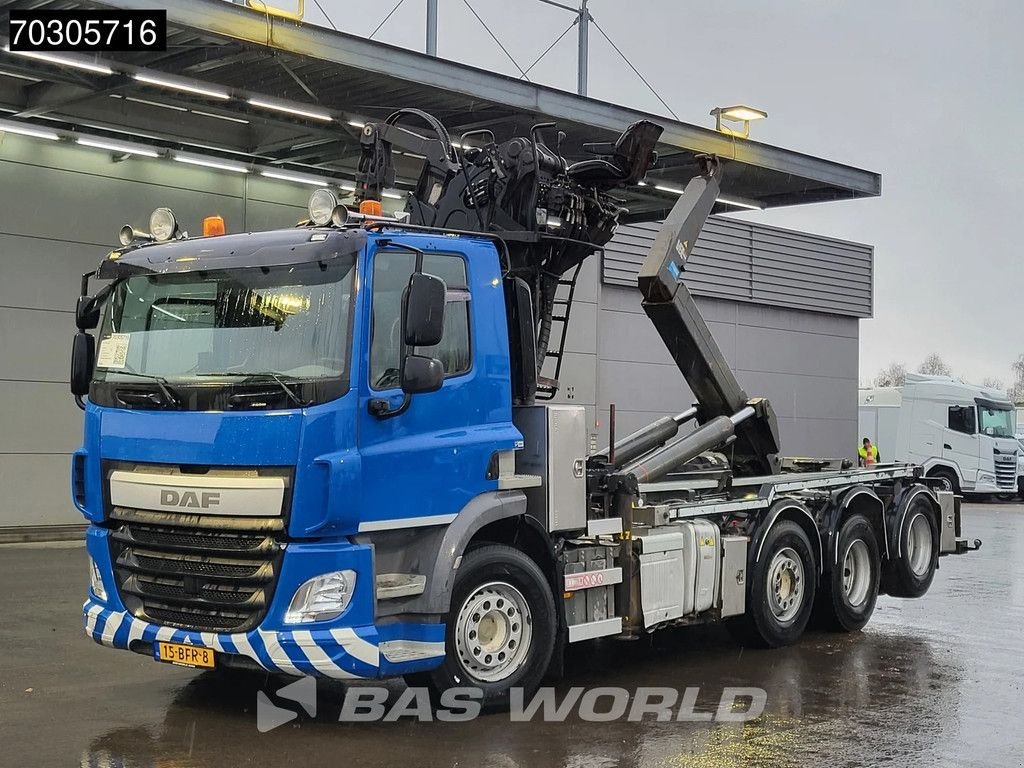 Abrollcontainer van het type DAF CF 440 8X2 Palfinger Q150 Z79 Crane + VDL S-25-6400 Hooklift Lif, Gebrauchtmaschine in Veghel (Foto 10)