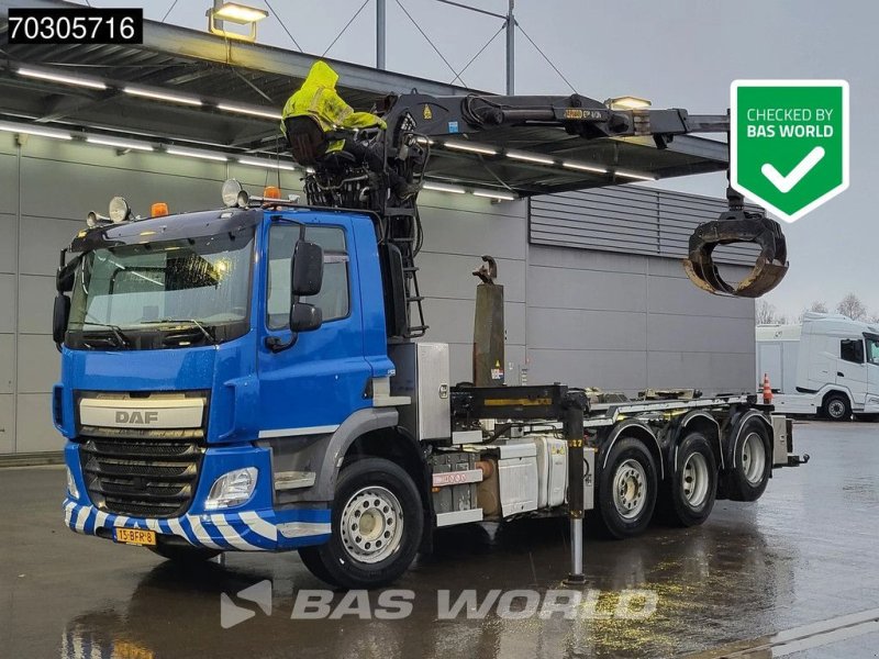 Abrollcontainer vrste DAF CF 440 8X2 Palfinger Q150 Z79 Crane + VDL S-25-6400 Hooklift Lif, Gebrauchtmaschine v Veghel (Slika 1)