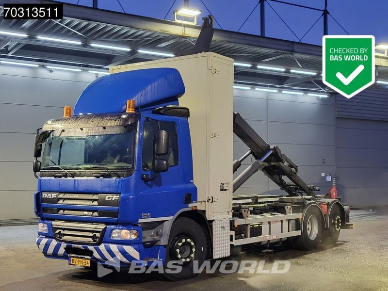 Abrollcontainer du type DAF CF75.250 6X2 VDL S-21-6200 containersystem Lift-Axle Automatic E, Gebrauchtmaschine en Veghel (Photo 1)