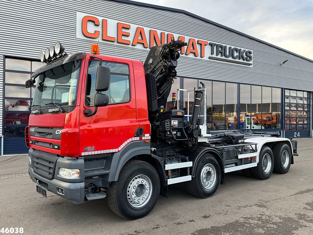 Abrollcontainer van het type DAF FAD 85 CF 410 8x4 Hiab 24 Tonmeter laadkraan, Gebrauchtmaschine in ANDELST (Foto 2)