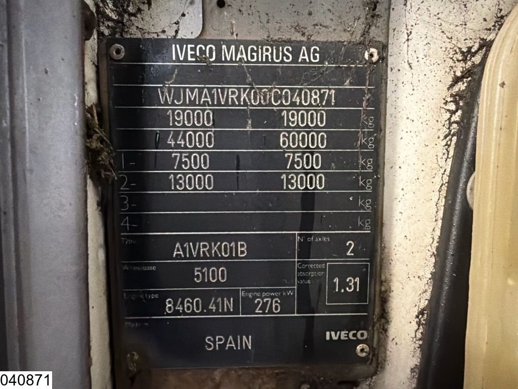 Abrollcontainer Türe ait Iveco EuroTech 190E38 Manual transmission, Telma, Dalby, Hydraulics, Gebrauchtmaschine içinde Ede (resim 8)