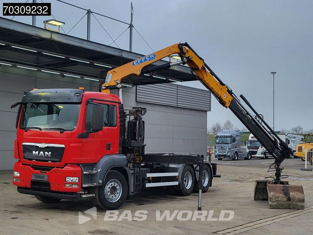 Abrollcontainer tipa MAN TGS 26.400 TGS 6X4 Effer 155 Crane + Hooklift Full Steel Euro 5, Gebrauchtmaschine u Veghel (Slika 7)