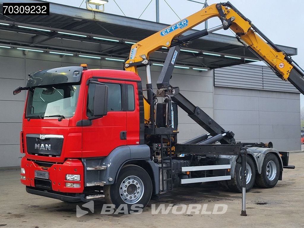 Abrollcontainer tipa MAN TGS 26.400 TGS 6X4 Effer 155 Crane + Hooklift Full Steel Euro 5, Gebrauchtmaschine u Veghel (Slika 9)