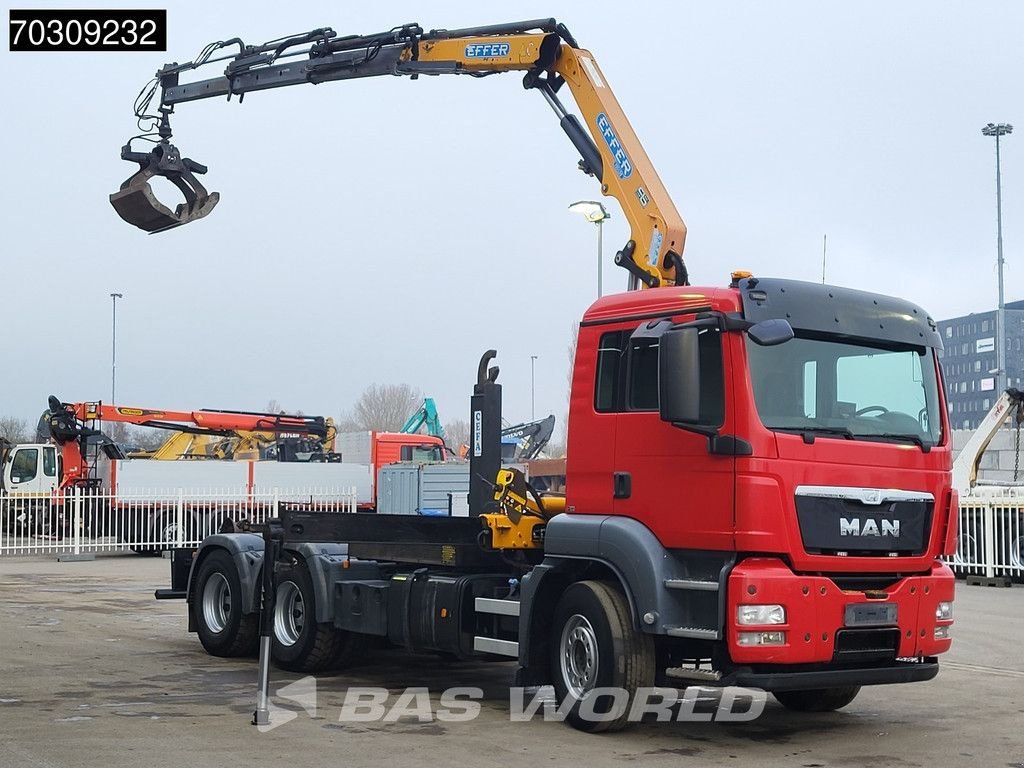 Abrollcontainer tipa MAN TGS 26.400 TGS 6X4 Effer 155 Crane + Hooklift Full Steel Euro 5, Gebrauchtmaschine u Veghel (Slika 3)