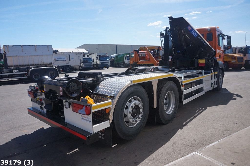 Abrollcontainer des Typs MAN TGS 26.420 HMF 21 Tonmeter laadkraan Just 170.296 km!, Gebrauchtmaschine in ANDELST (Bild 4)