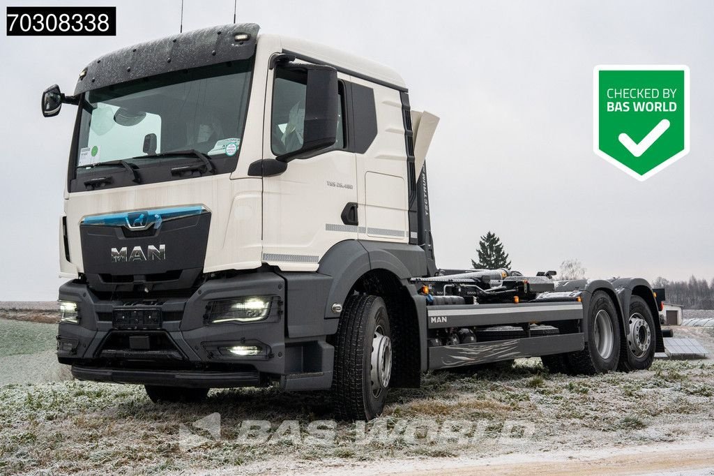 Abrollcontainer tip MAN TGS 26.480 TGS 6X2 NEW! Meiler RS21-65 Abrollkipper Steering axl, Neumaschine in Veghel (Poză 1)