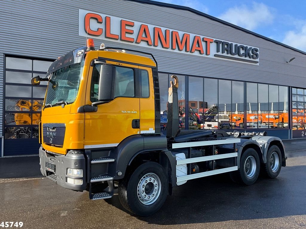 Abrollcontainer del tipo MAN TGS 33.440 6x4 ZF Intarder Manual Full steel 21 Ton haakarmsyste, Gebrauchtmaschine en ANDELST (Imagen 7)