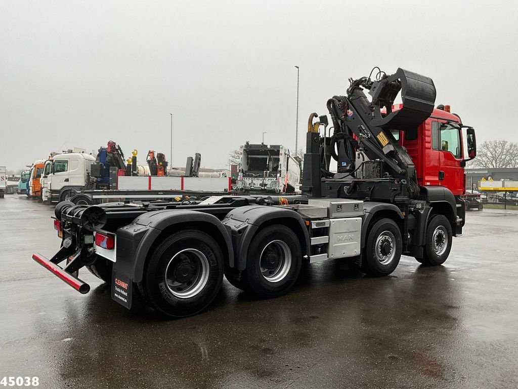 Abrollcontainer tip MAN TGS 35.400 8x4 Euro 6 HMF 16 Tonmeter Z-kraan, Gebrauchtmaschine in ANDELST (Poză 4)