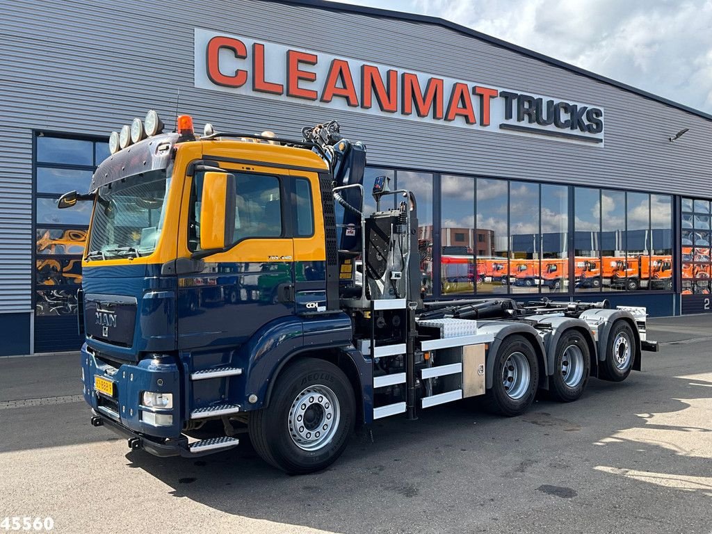 Abrollcontainer des Typs MAN TGS 35.440 8x4 HMF 16 Tonmeter Z-kraan, Gebrauchtmaschine in ANDELST (Bild 7)