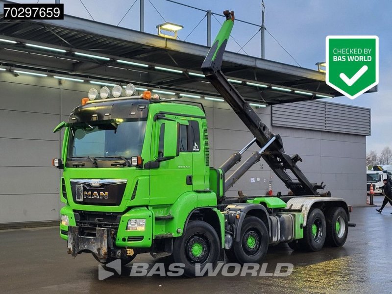 Abrollcontainer typu MAN TGS 37.440 8X4 Meiller RK26 65K Big-Axle Steelsuspension Manual, Gebrauchtmaschine w Veghel