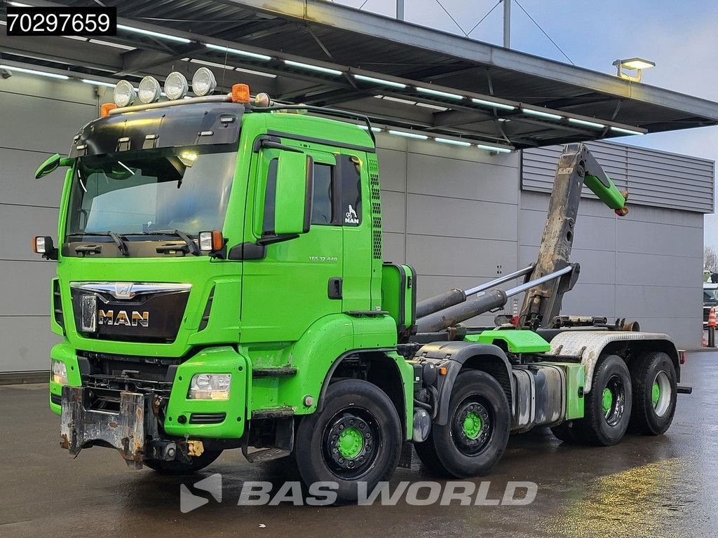Abrollcontainer des Typs MAN TGS 37.440 8X4 Meiller RK26 65K Big-Axle Steelsuspension Manual, Gebrauchtmaschine in Veghel (Bild 3)