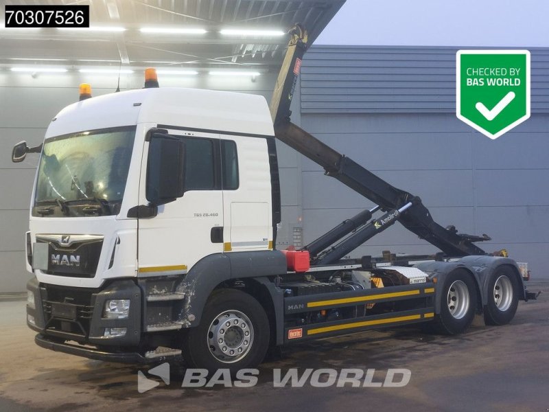 Abrollcontainer typu MAN TGX 28.460 6X2 20tons containersystem Lift-Axle Automatic Euro 6, Gebrauchtmaschine w Veghel