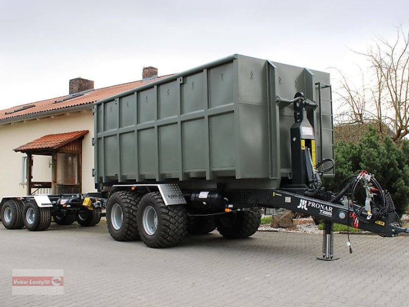 Abrollcontainer del tipo PRONAR T 285 Hakenlift-Anhänger 21 to Boogie-Fahrwerk, Neumaschine In Ostheim/Rhön (Immagine 1)