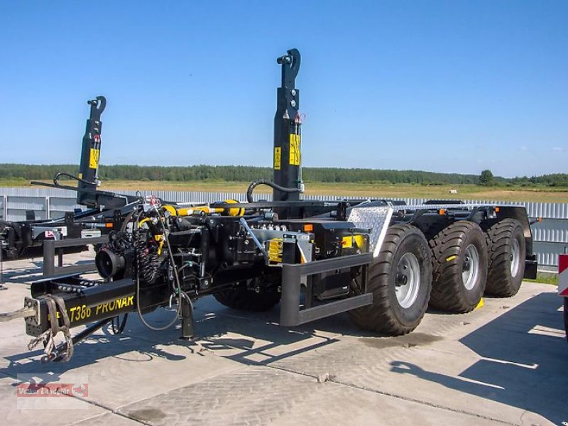 Abrollcontainer typu PRONAR T 386 Hakenliftanhänger 34 to Zwangslenkung Parabel-Fahrwerk, Neumaschine v Ostheim/Rhön (Obrázek 1)
