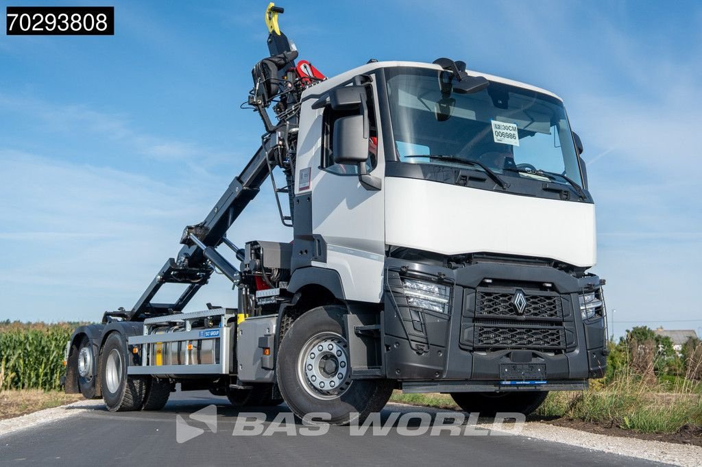 Abrollcontainer des Typs Renault C 480 C 6X2 Penz 15Z 9.5R Hiab 21 Tonnes Lift-Axle Euro 6, Neumaschine in Veghel (Bild 3)