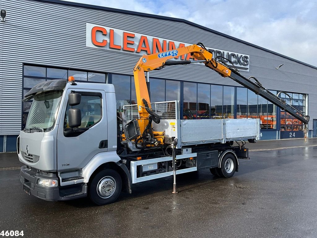 Abrollcontainer del tipo Renault Midlum 190.12 Effer 7,5 Tonmeter laadkraan, Gebrauchtmaschine en ANDELST (Imagen 2)