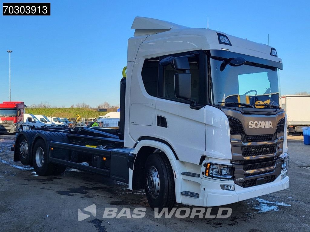 Abrollcontainer des Typs Scania G 460 6X2 NEW! 20tons HIAB Containersystem Lift+Steering Axle Au, Neumaschine in Veghel (Bild 7)