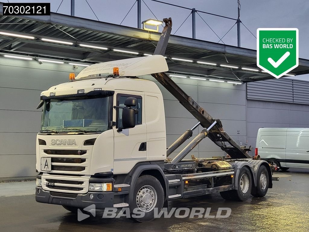 Abrollcontainer Türe ait Scania G410 6X2 20tons Meiller containersystem Lift+steering Axle Retar, Gebrauchtmaschine içinde Veghel (resim 1)