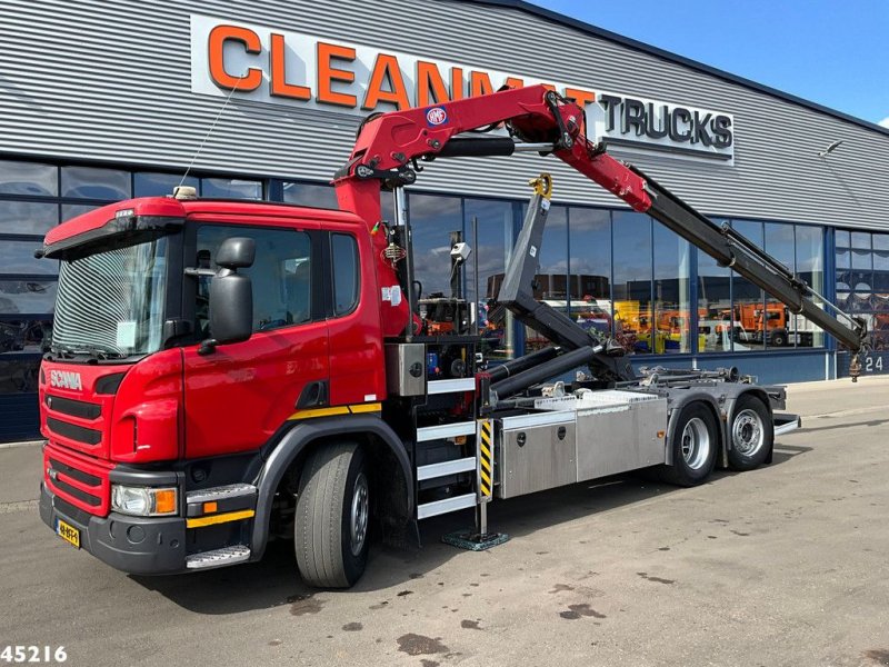 Scania P 410 Euro 6 HMF 26 Tonmeter laadkraan, Gebrauchtmaschine, Rok výroby: 2014 (Obrázek 1) Abrollcontainer typu Scania P 410 Euro 6 HMF 26 Tonmeter laadkraan, Gebrauchtmaschine v ANDELST (Obrázek 1)
