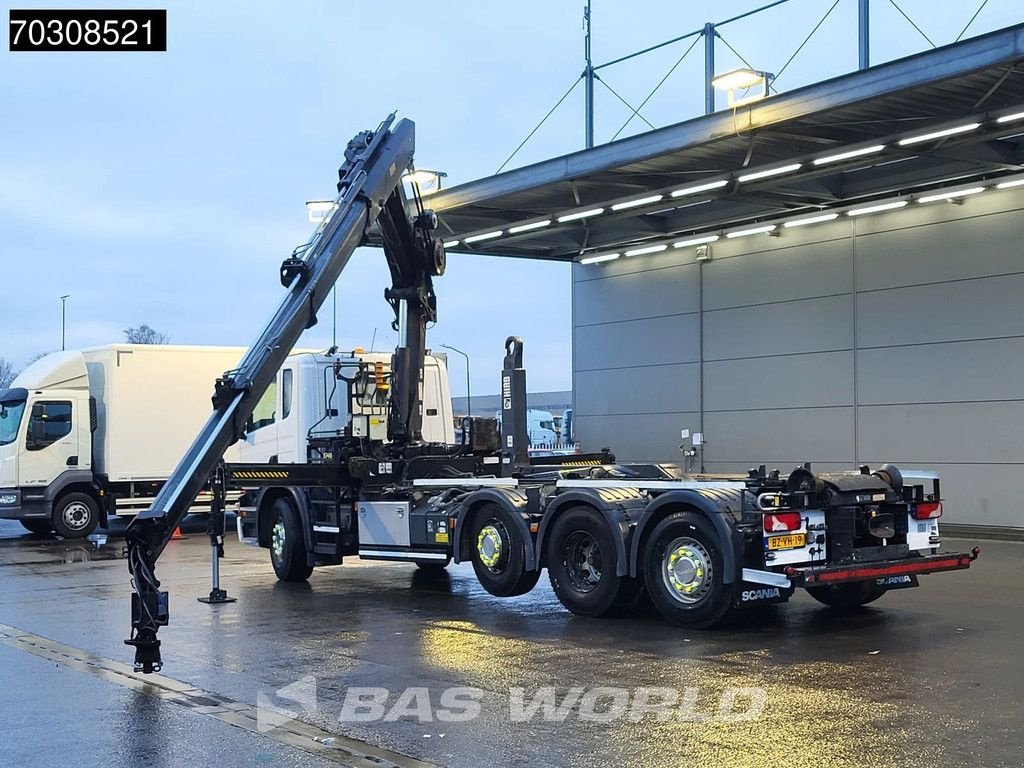Abrollcontainer du type Scania P360 8X2 HIAB 211 E-3 HIPRO Crane + XR21S61 hooklift Lift+Steeri, Gebrauchtmaschine en Veghel (Photo 8)