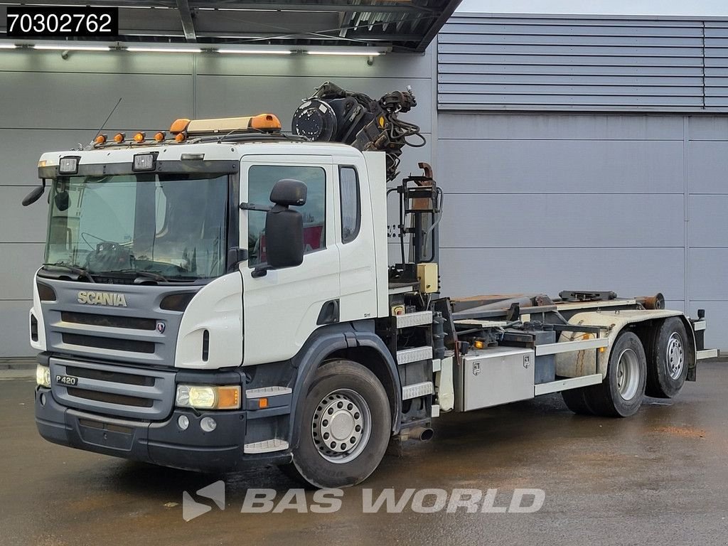 Abrollcontainer typu Scania P420 6X2 Hiab 166 ES-3 Hipro Crane Remote VDL 25tons hooklift Eu, Gebrauchtmaschine v Veghel (Obrázok 10)