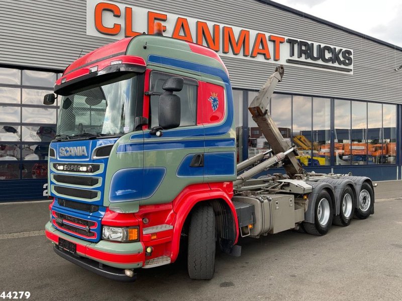 Abrollcontainer of the type Scania R 580 Super 8x4 Euro 6 Palfinger 20 Ton haakarmsysteem, Gebrauchtmaschine in ANDELST