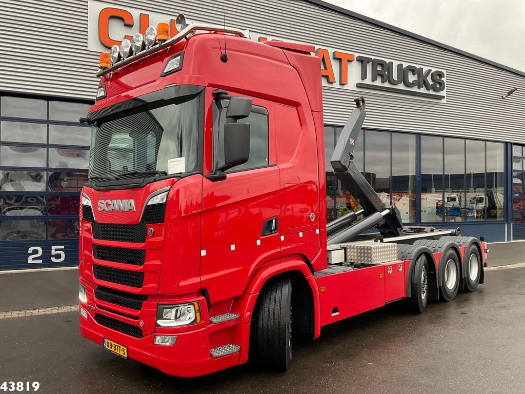Abrollcontainer du type Scania S770 V8 8x2 Euro 6 VDL 25 Ton haakarmsysteem Just 11.115 km!, Gebrauchtmaschine en ANDELST (Photo 1)