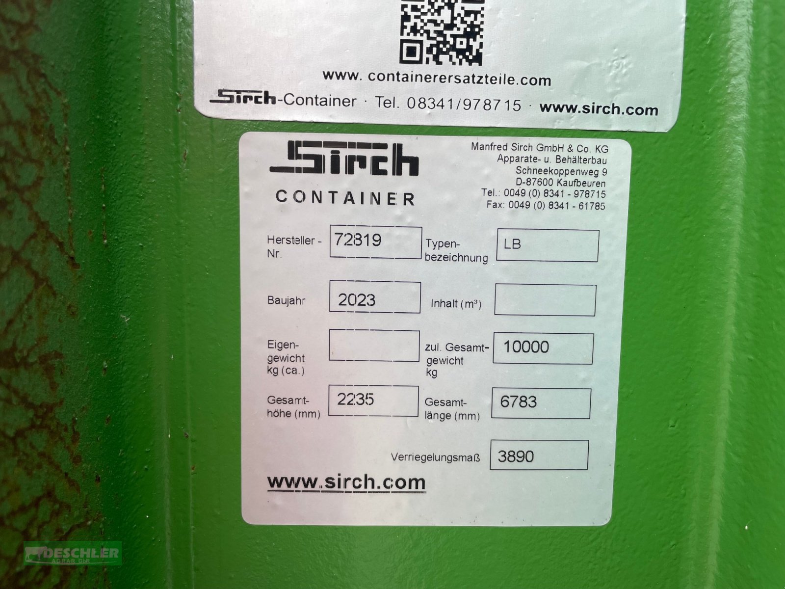 Abrollcontainer tipa Sirch Abroller, Ladebrücke, Contaier, Plattform, Gebrauchtmaschine u Deutenhausen (Slika 4)