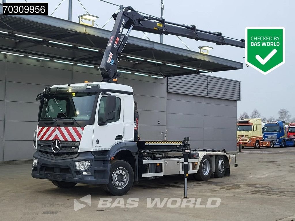 Abrollcontainer typu Sonstige Mercedes Benz Actros 2633 Actros 6X2 HIAB X-HIPRO 192 E-3 Crane + 21tons Multi, Gebrauchtmaschine v Veghel (Obrázek 1)