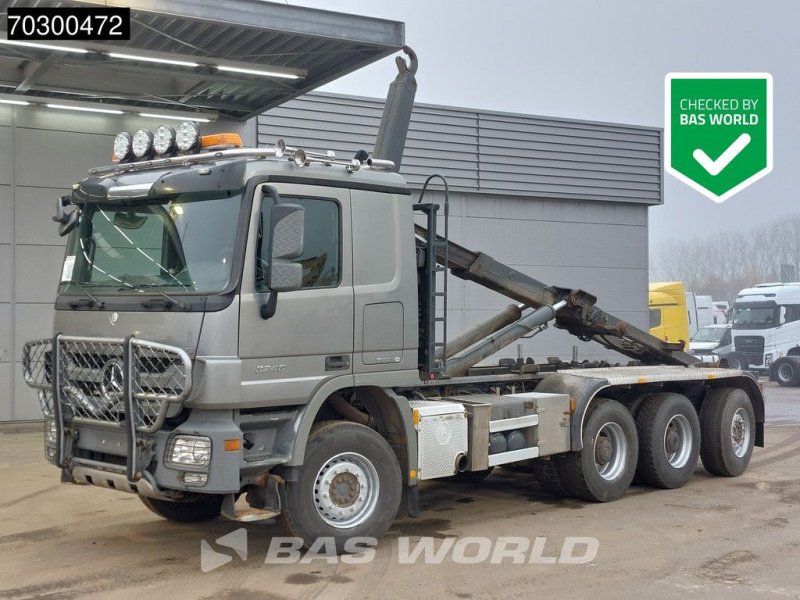 Abrollcontainer типа Sonstige Mercedes Benz Actros 3248 Actros 8X4 HIAB XR24SL59 Multilift Lift+steering Axl, Gebrauchtmaschine в Veghel