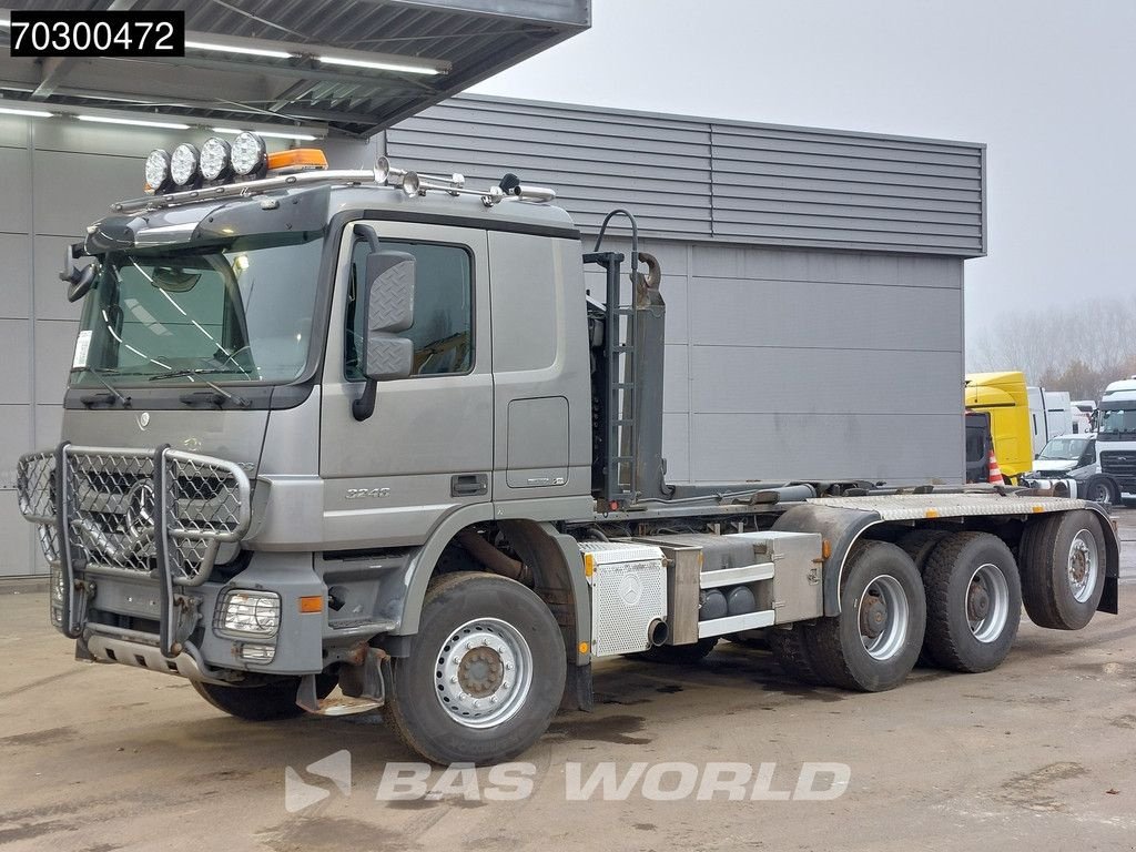 Abrollcontainer Türe ait Sonstige Mercedes Benz Actros 3248 Actros 8X4 HIAB XR24SL59 Multilift Lift+steering Axl, Gebrauchtmaschine içinde Veghel (resim 8)