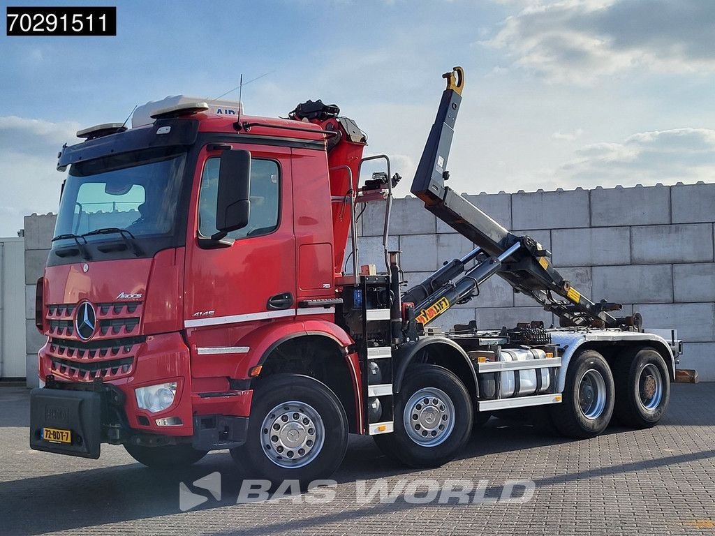 Abrollcontainer vrste Sonstige Mercedes Benz Arocs 4145 8X4 NL-Truck HMF 2243 Z Crane Hyva 26-51-S Steelsuspe, Gebrauchtmaschine v Veghel (Slika 9)