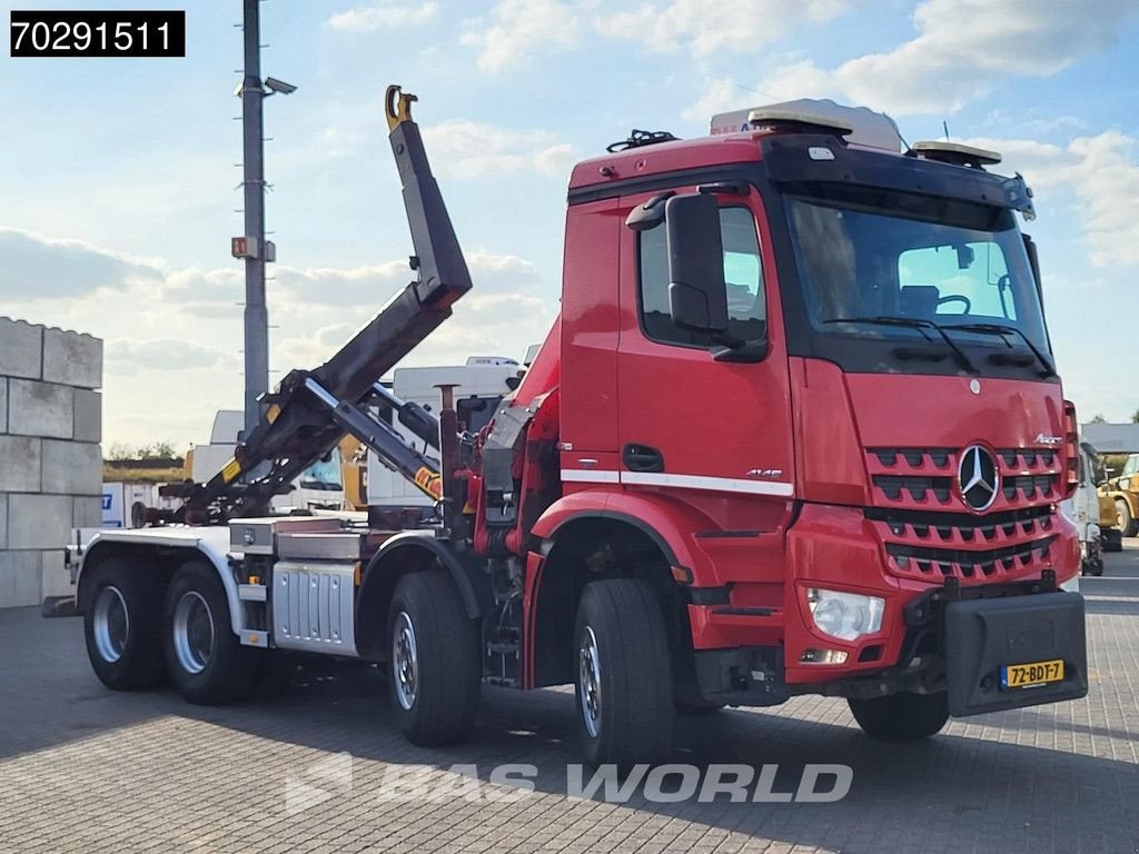 Abrollcontainer typu Sonstige Mercedes Benz Arocs 4145 8X4 NL-Truck HMF RCL 5300 Crane Hyva 26-51-S Hooklift, Gebrauchtmaschine v Veghel (Obrázek 10)