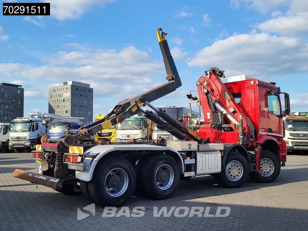 Abrollcontainer typu Sonstige Mercedes Benz Arocs 4145 8X4 NL-Truck HMF RCL 5300 Crane Hyva 26-51-S Hooklift, Gebrauchtmaschine v Veghel (Obrázek 9)