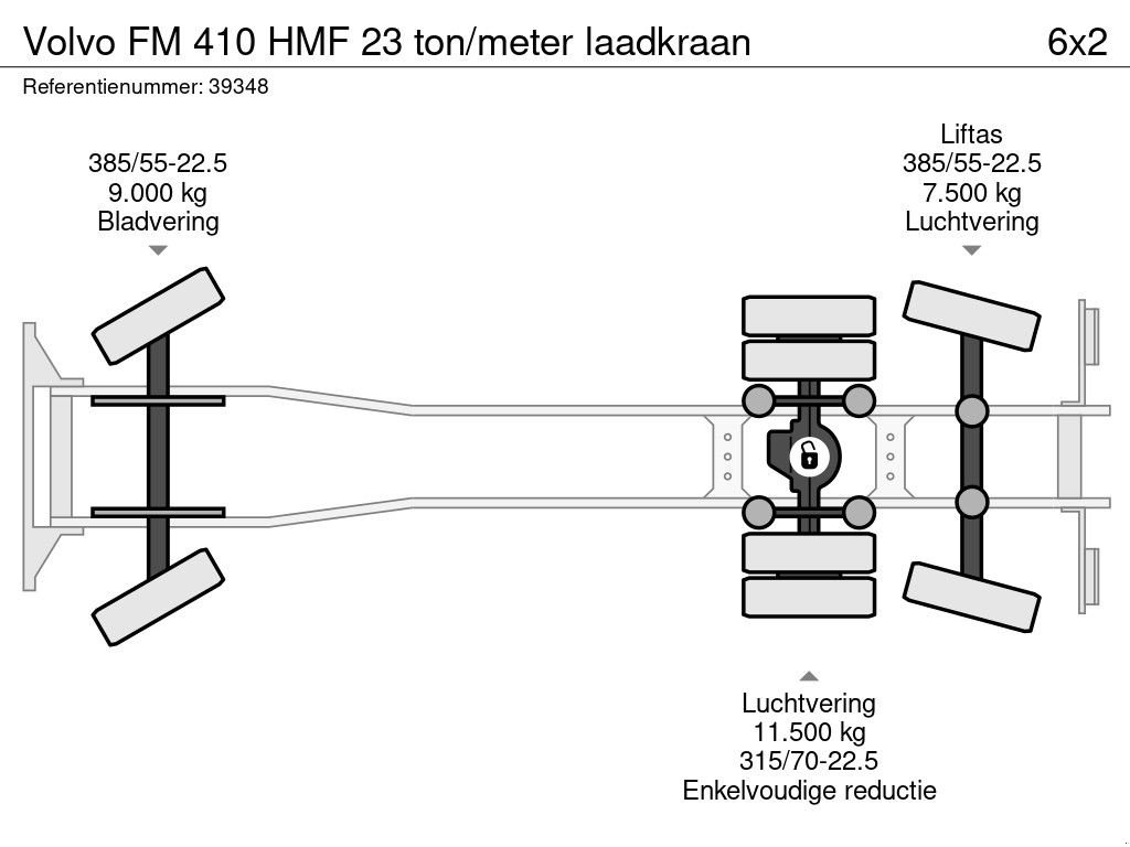 Abrollcontainer a típus Volvo FM 410 HMF 23 ton/meter laadkraan, Gebrauchtmaschine ekkor: ANDELST (Kép 11)