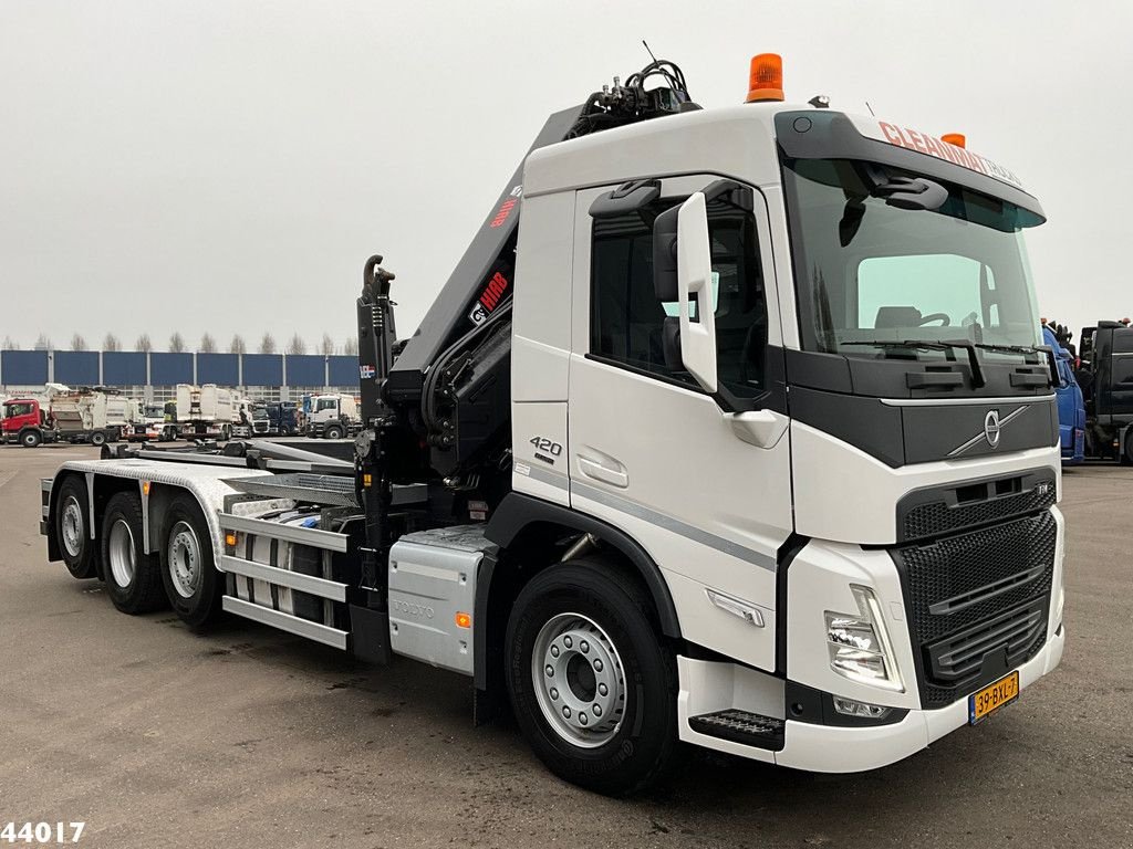 Abrollcontainer des Typs Volvo FM 420 8x2 Hiab 25 Tonmeter laadkraan + Welvaarts weighing syste, Gebrauchtmaschine in ANDELST (Bild 3)