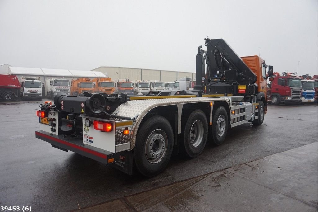 Abrollcontainer des Typs Volvo FM 420 8x2 HMF 28 ton/meter laadkraan, Gebrauchtmaschine in ANDELST (Bild 3)