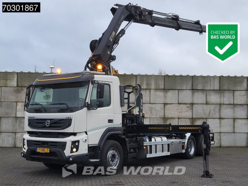 Abrollcontainer typu Volvo FMX 370 FMX 6X2 HIAB 244 E P-3 Hipro Kran + XR21S56 containersys, Gebrauchtmaschine v Veghel (Obrázek 1)