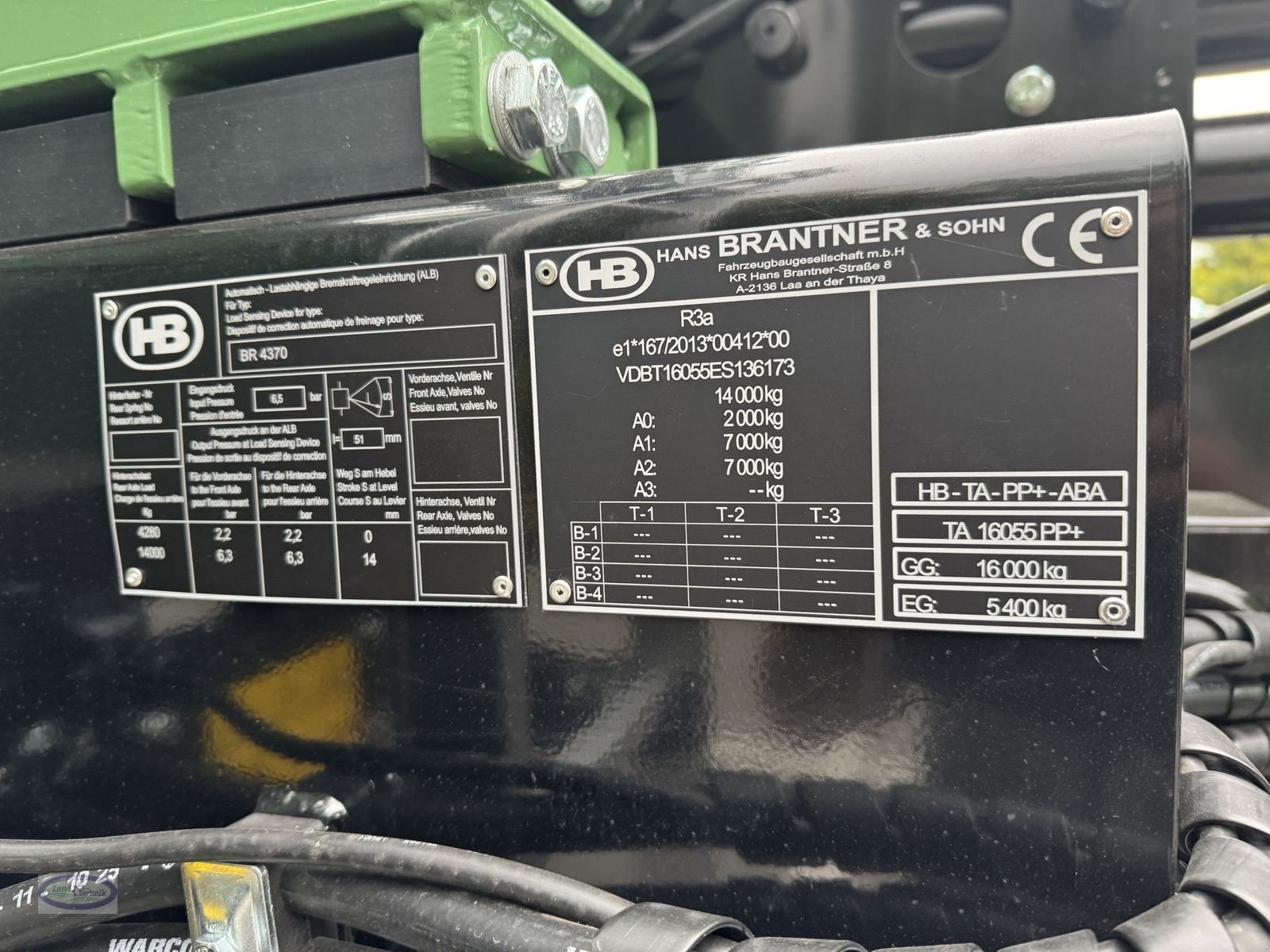 Abschiebewagen typu Brantner TA 16055 PP+, Neumaschine v Münzkirchen (Obrázek 11)