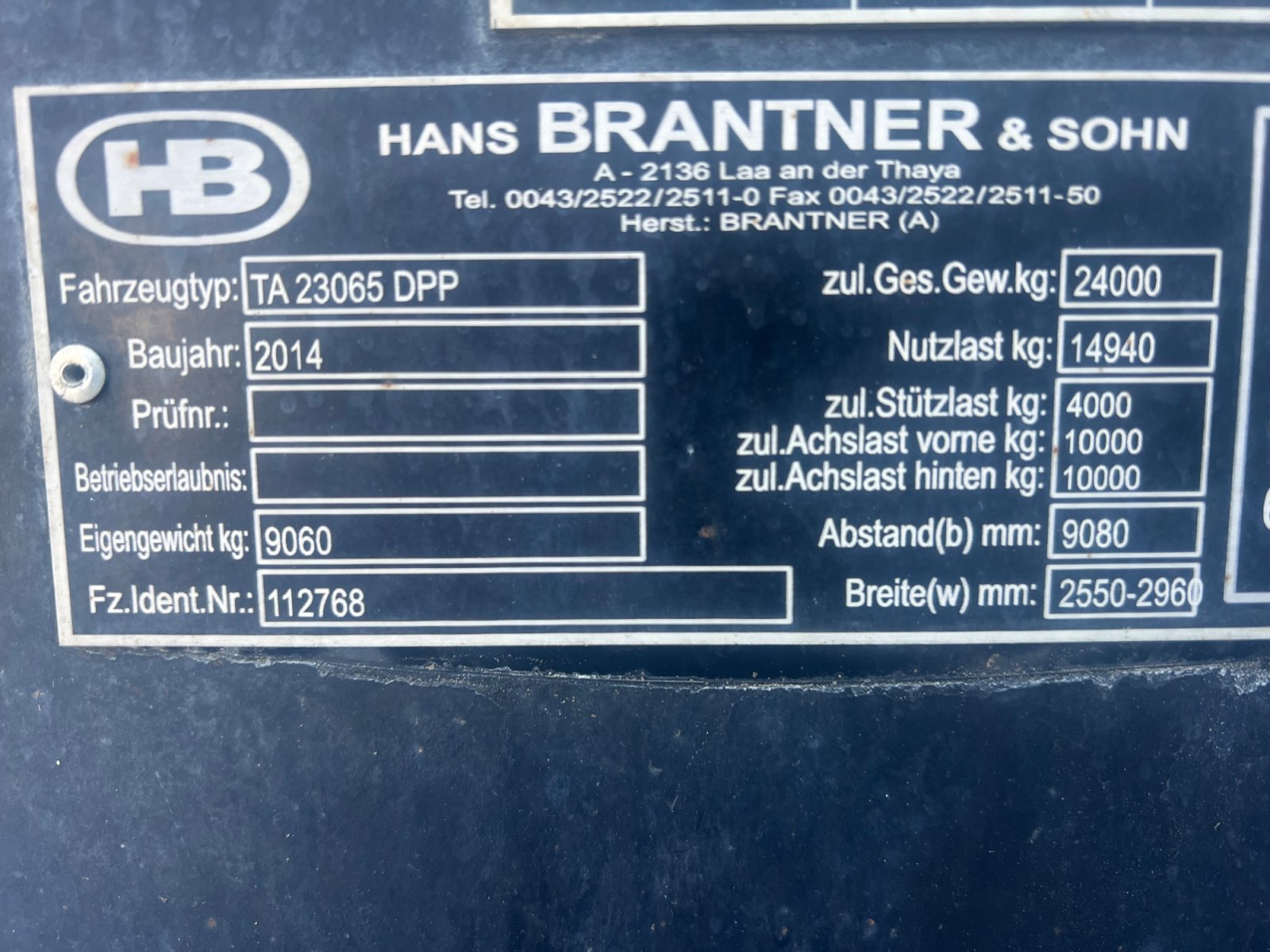 Abschiebewagen des Typs Brantner TA 24065, Gebrauchtmaschine in Fritzens (Bild 3)