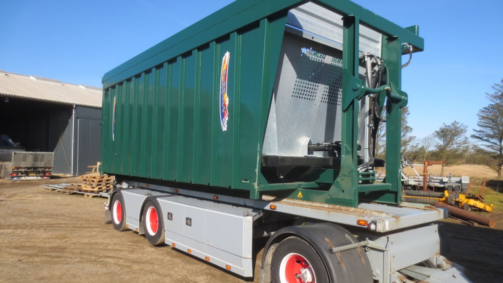 Abschiebewagen Türe ait Demmler KROGHEJS-CONTAINER, Gebrauchtmaschine içinde Nørre Nebel (resim 2)