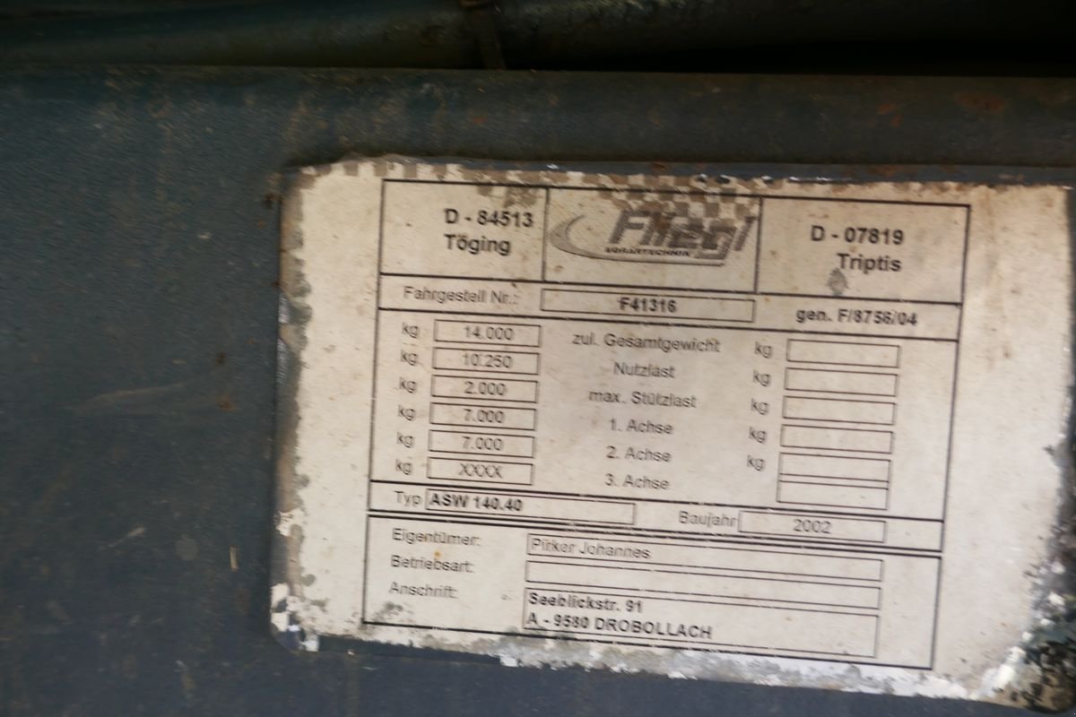 Abschiebewagen a típus Fliegl ASW 140, Gebrauchtmaschine ekkor: Villach (Kép 5)