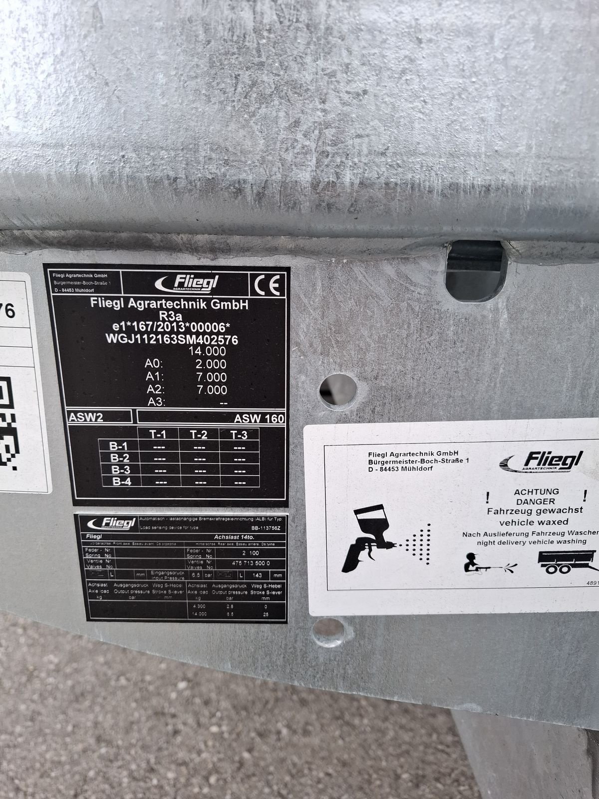 Abschiebewagen типа Fliegl ASW 160, Gebrauchtmaschine в Saxen (Фотография 4)