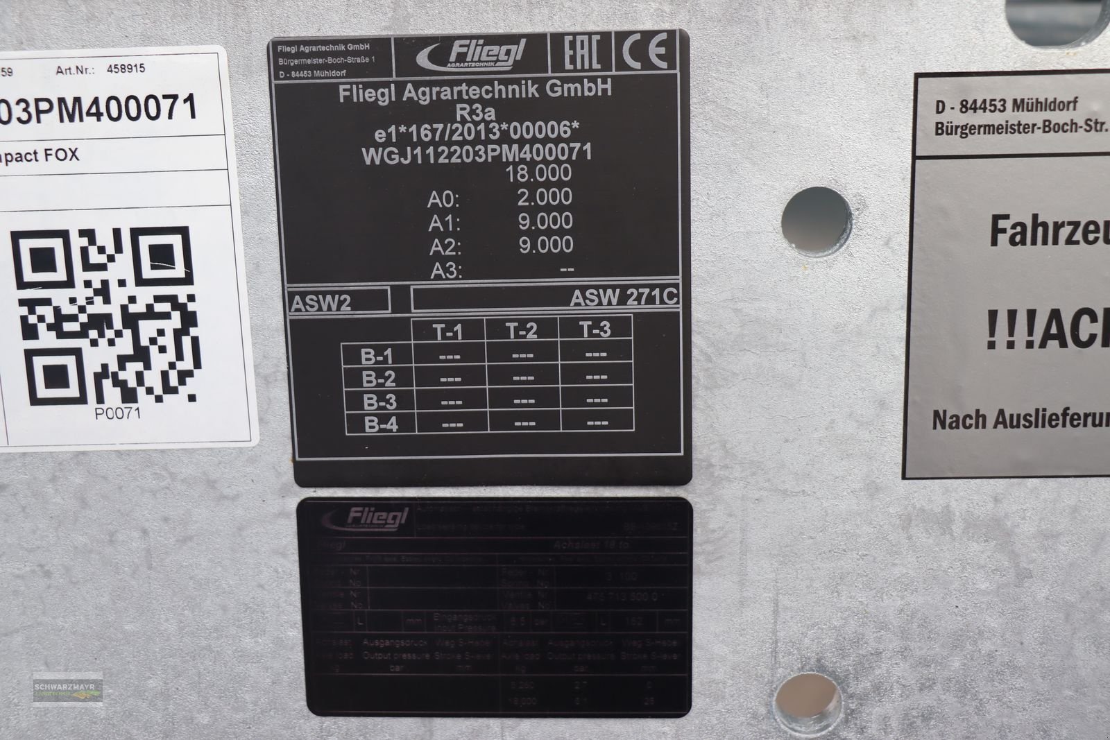 Abschiebewagen of the type Fliegl ASW 271 Compact FOX, Vorführmaschine in Gampern (Picture 29)