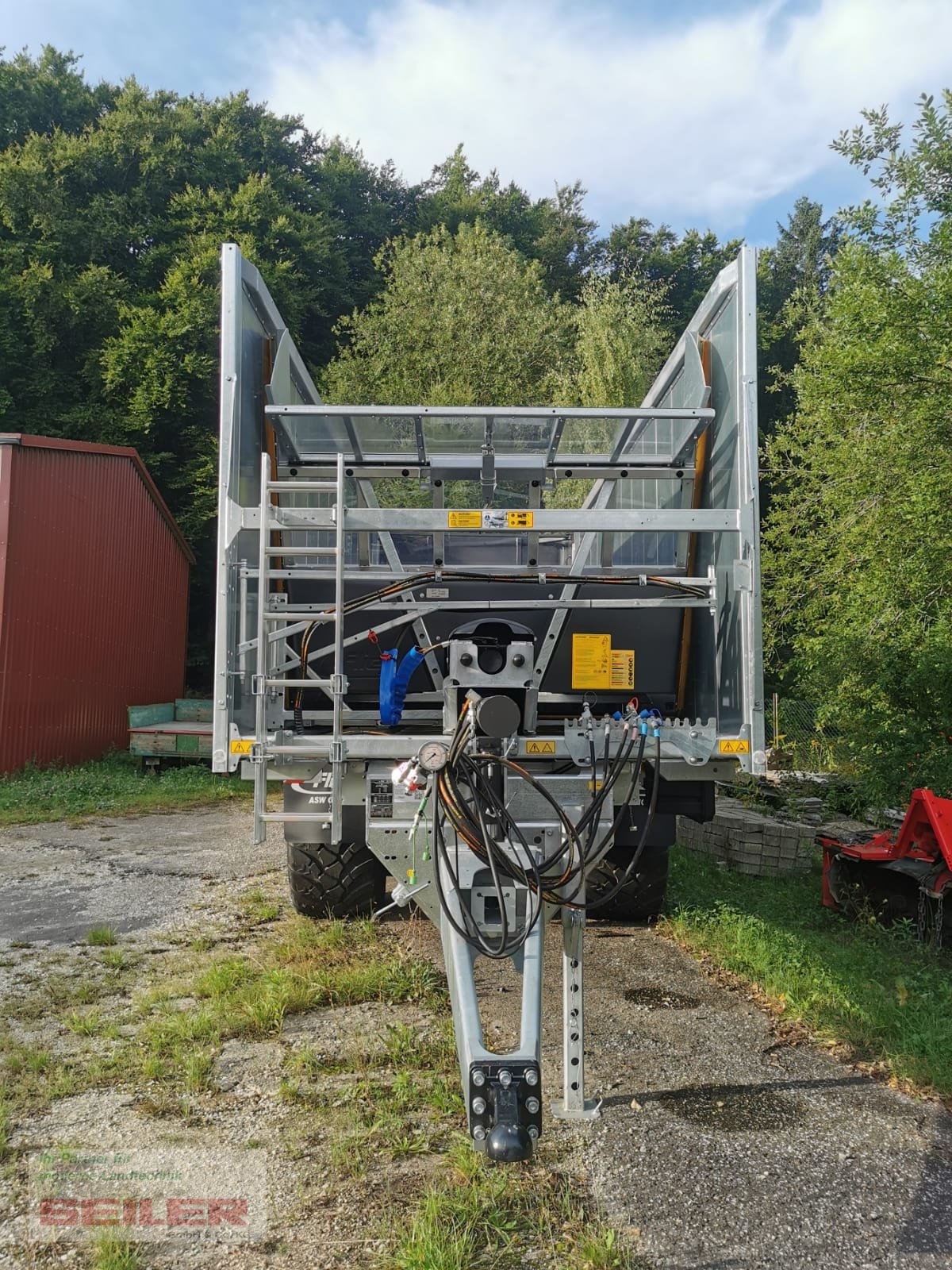 Abschiebewagen des Typs Fliegl ASW 281 GIGANT FOX 45m³, Neumaschine in Parsberg (Bild 5)