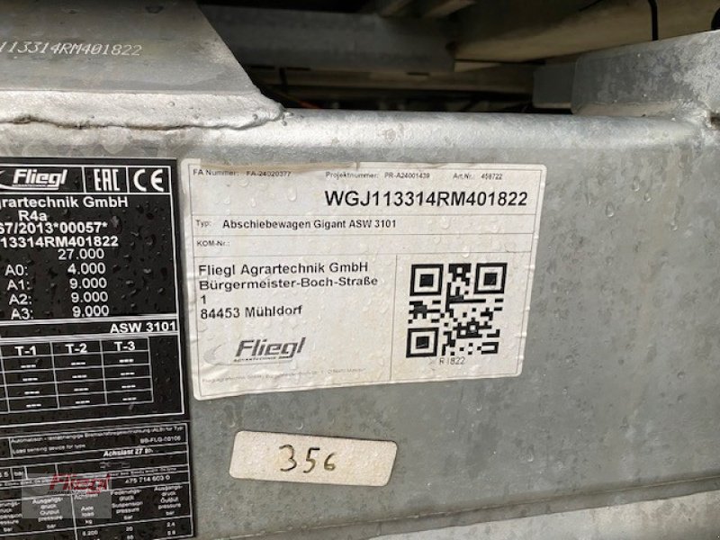 Abschiebewagen типа Fliegl ASW 3101, Gebrauchtmaschine в Mühldorf (Фотография 6)